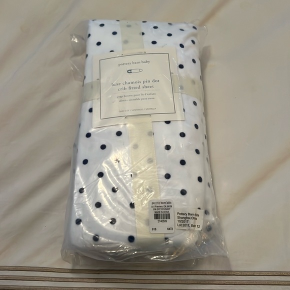 Pottery Barn Kids Other Pottery Barb Kids Luxe Chamois Pin Dot Crib
